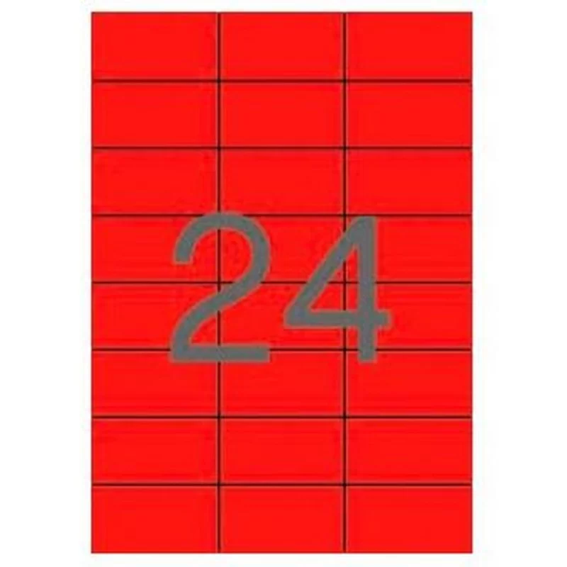 Printer Labels Apli Red 70 x 37 mm