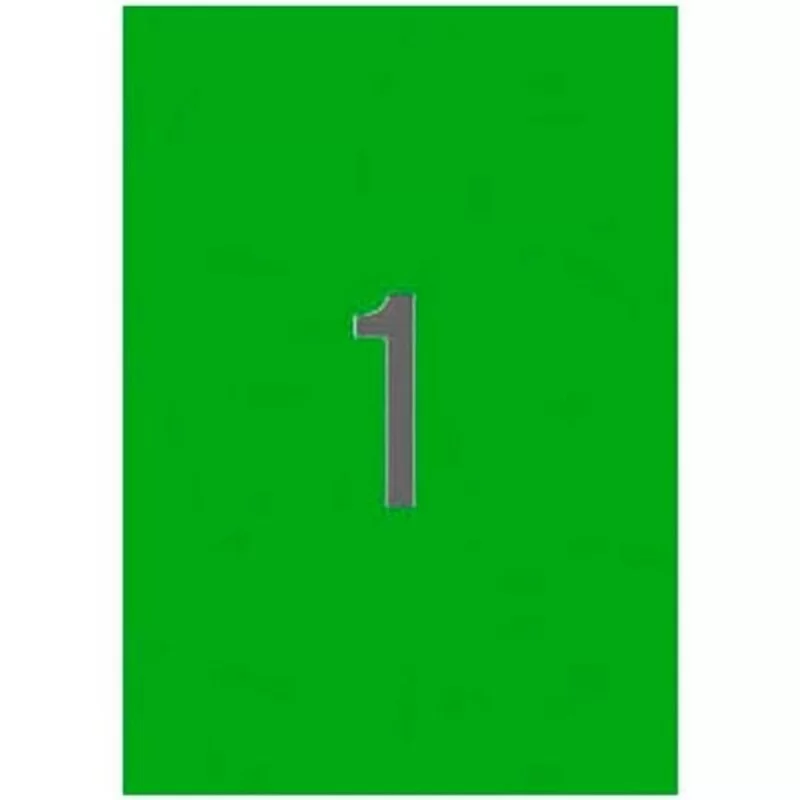 Printer Labels Apli Green 210 x 297 mm