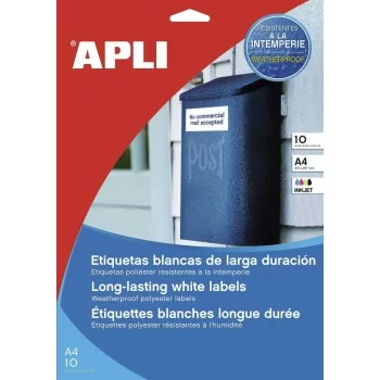 Printer Labels Apli White 10 Sheets 63,5 x 33,9 mm