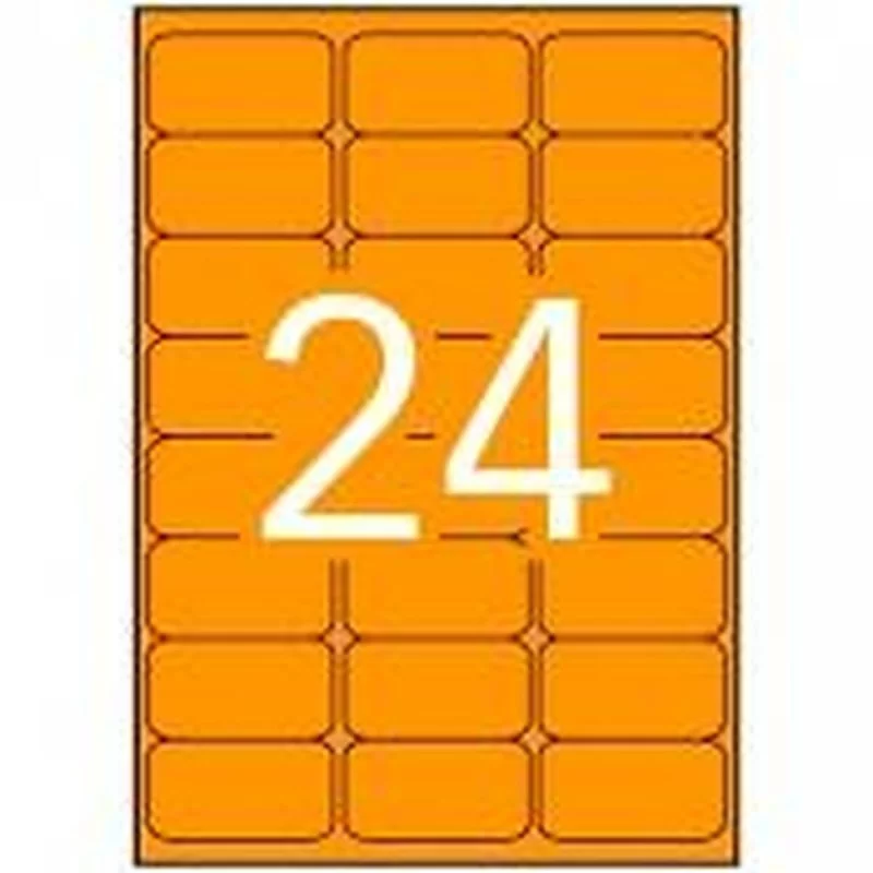 Printer Labels Apli Orange 64 x 33,9 mm