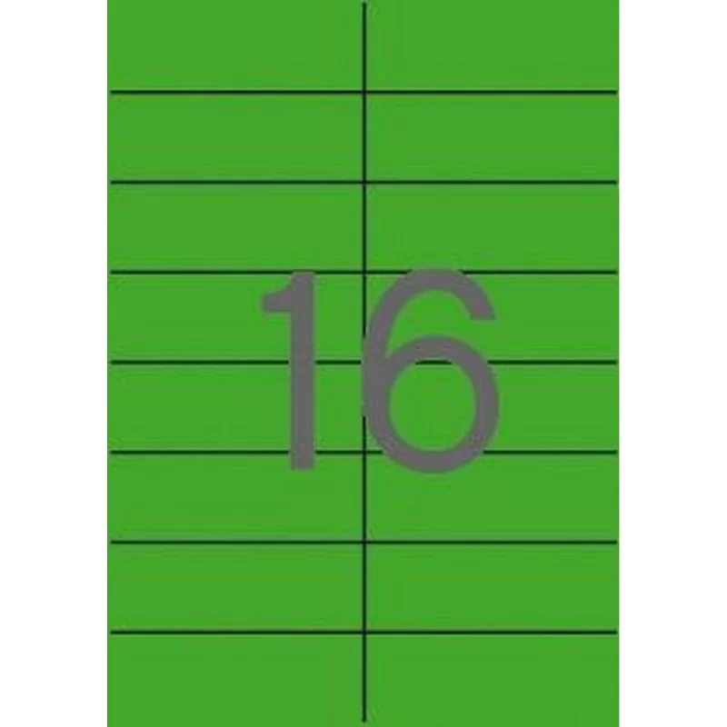 Printer Labels Apli Green 105 x 37 mm