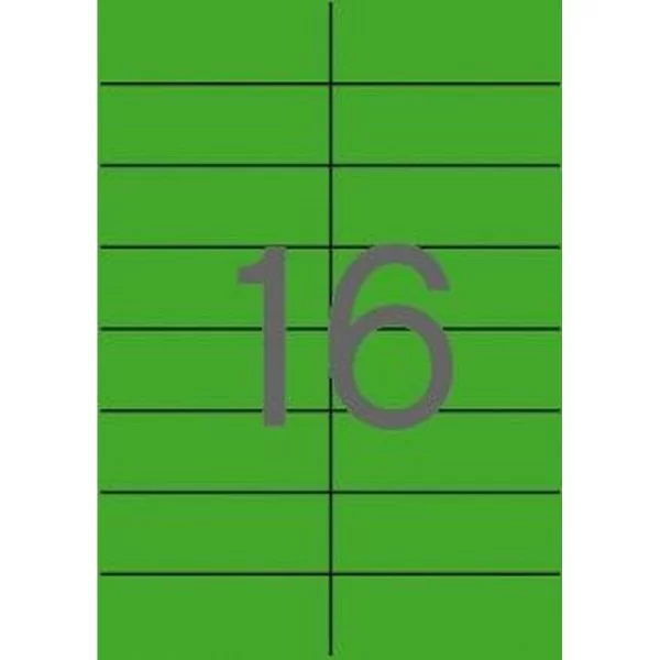 Printer Labels Apli Green 105 x 37 mm