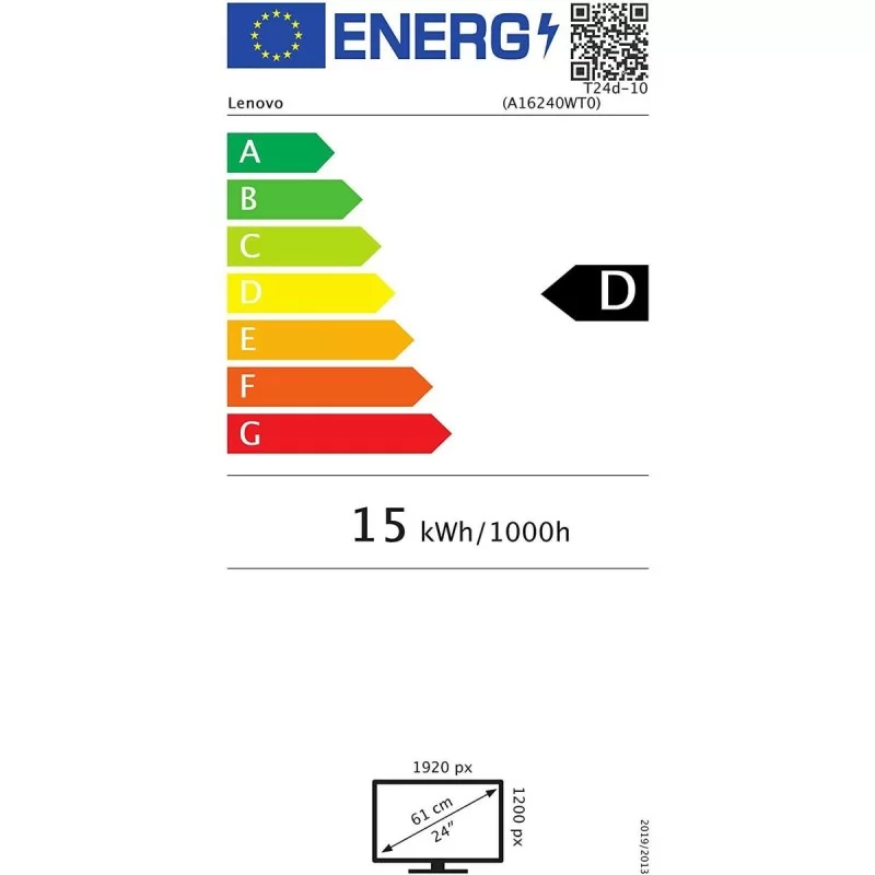 Monitor Lenovo 61B4MAT1EU 24" WUXGA 60 Hz