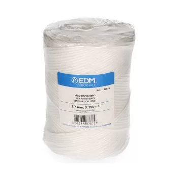 Cotton reel EDM White Raffia polypropylene