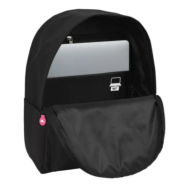 Laptop Backpack Kappa kappa Black (31 x 40 x 16 cm)