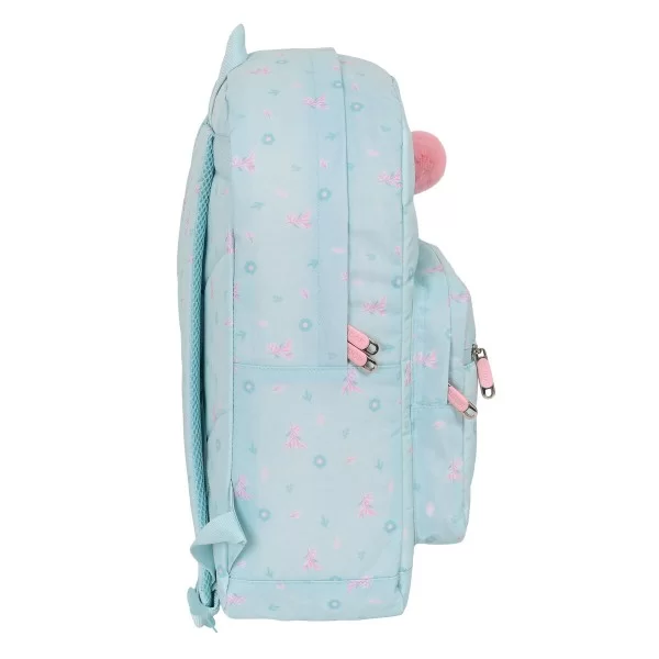 Laptop Backpack Moos Garden 32 x 43 x 14 cm Turquoise