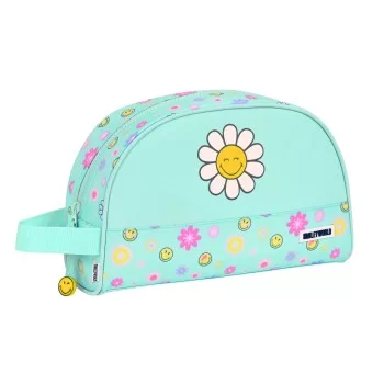 School Toilet Bag Smiley Summer fun Turquoise (28 x 18 x...