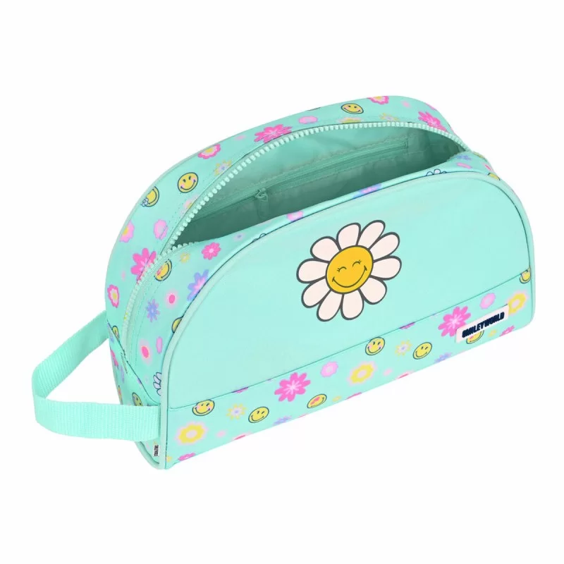 School Toilet Bag Smiley Summer fun Turquoise...