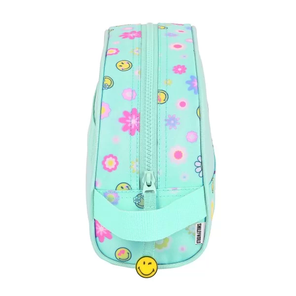 School Toilet Bag Smiley Summer fun Turquoise (28 x 18 x 10 cm)