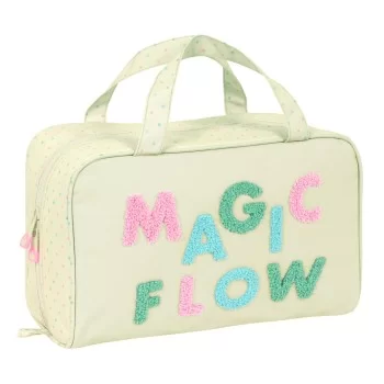 School Toilet Bag Glow Lab Magic flow Beige (31 x 14 x 19...