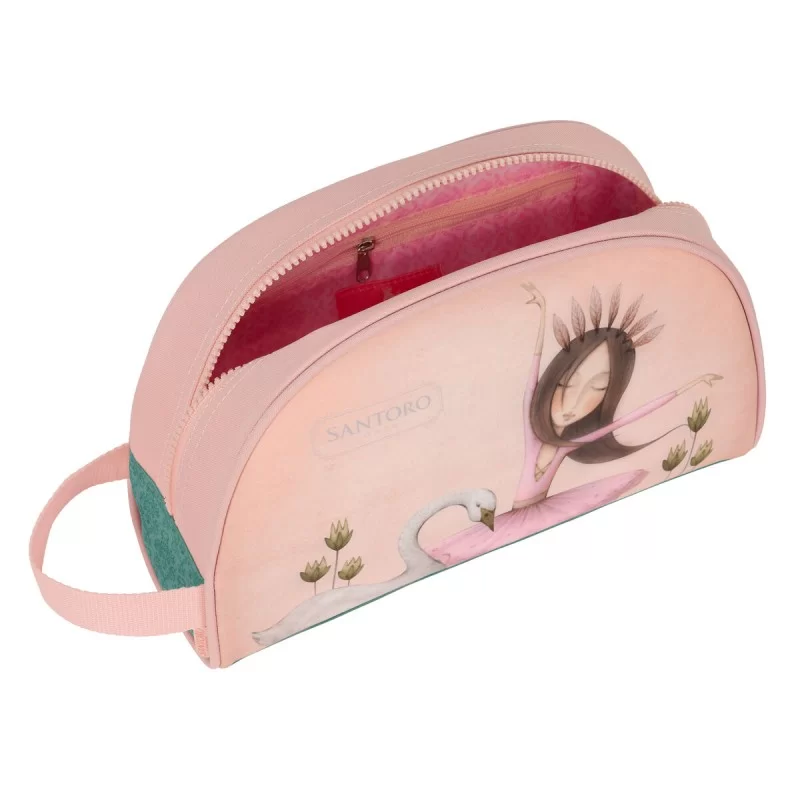 Travel Vanity Case Santoro Swan lake Grey Pink...