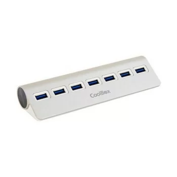 USB Hub CoolBox COO-HU7ALU3 Aluminium (7 Ports)