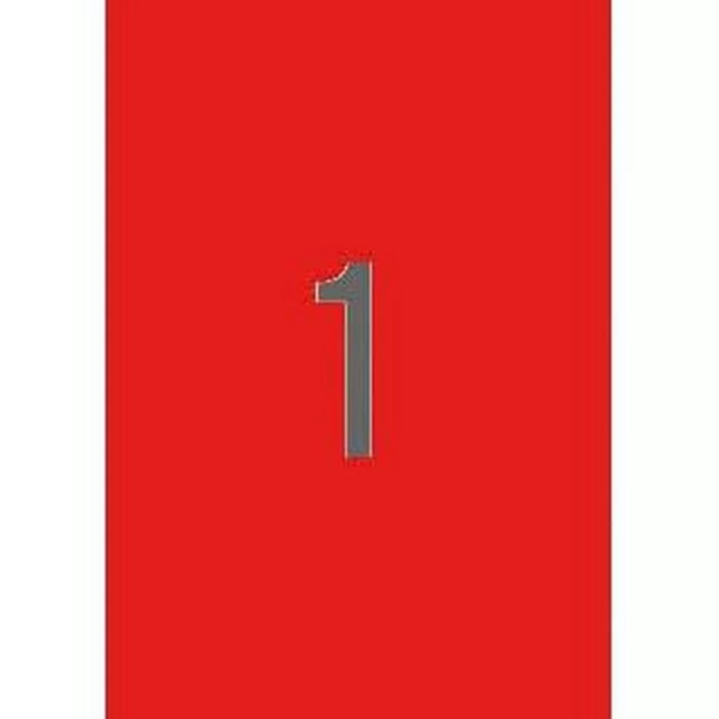 Printer Labels Apli Red 20 Sheets 210 x 297 mm