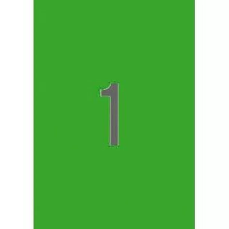 Printer Labels Apli Green 20 Sheets 210 x 297 mm