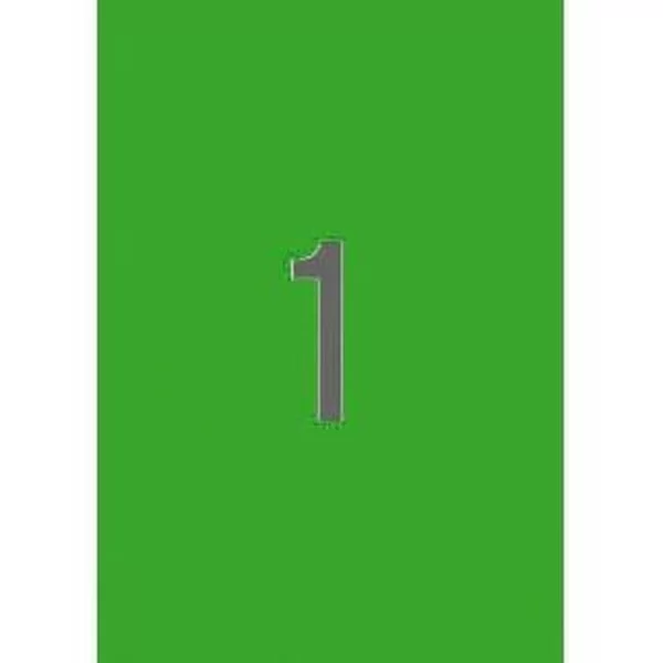 Printer Labels Apli Green 20 Sheets 210 x 297 mm