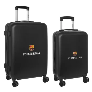 Set of suitcases F.C. Barcelona + mediano 24 Trolley...