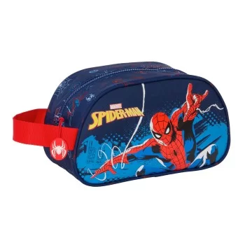 School Toilet Bag Spider-Man Neon Navy Blue 26 x 15 x 12 cm