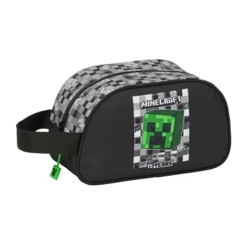 School Toilet Bag Minecraft Black Green Grey 26 x 15 x 12 cm