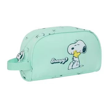 School Toilet Bag Snoopy Groovy Green 26 x 16 x 9 cm