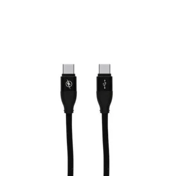 Data / Charger Cable with USB Contact Type C Black (1,5 m)