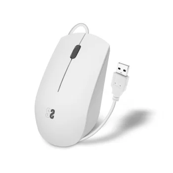 Mouse Subblim SUBMOB2BS002 White 1200 DPI