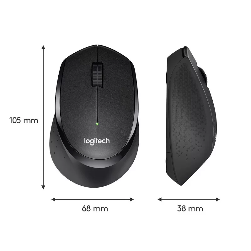 Wireless Mouse Logitech 910-004909 1000 dpi Black
