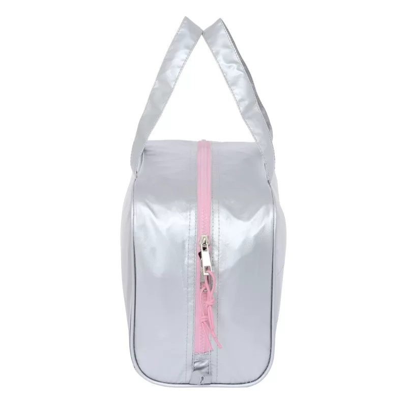 School Toilet Bag Benetton Silver Padded Silver...