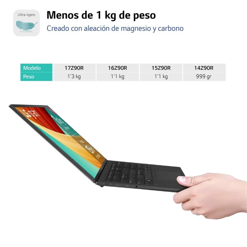 Laptop LG 15Z90R 39" Intel Core i7-1360P 512 GB...