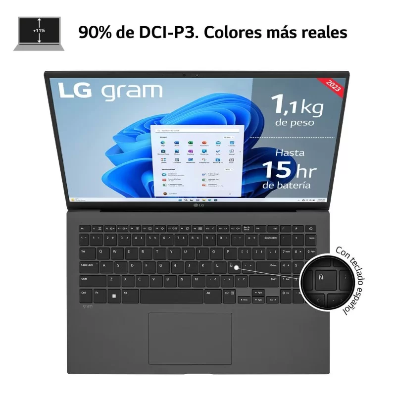 Laptop LG 15Z90R 39" Intel Core i7-1360P 512 GB...