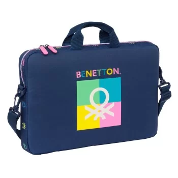 Laptop Case Benetton Cool Navy Blue 40 x 27 x 4 cm