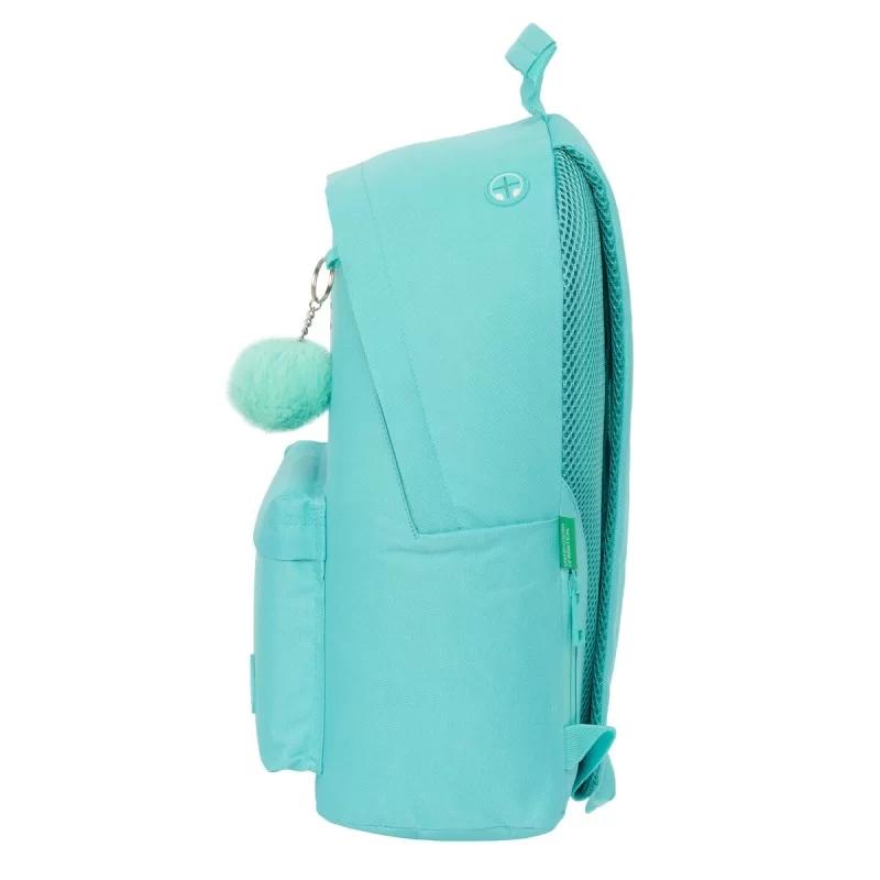 Laptop Backpack Benetton Letter Green 31 x 41 x...