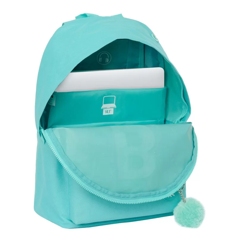 Laptop Backpack Benetton Letter Green 31 x 41 x...