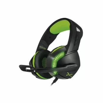 Headphones with Microphone Droxio LEYON Black/Green