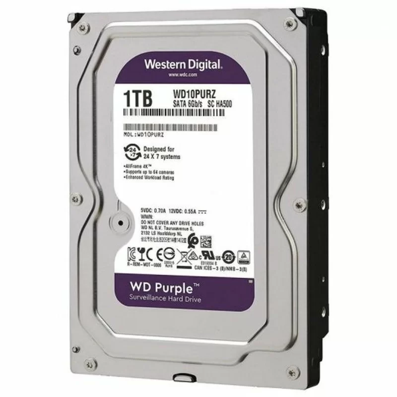 Hard Drive Western Digital WD10PURZ 3,5" 1 TB 1...