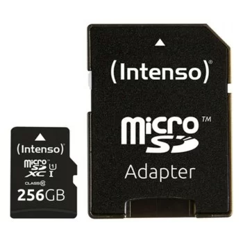 Micro SD Memory Card with Adaptor INTENSO 3423492 256 GB...