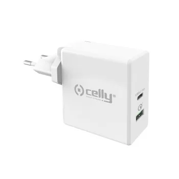 Battery charger Celly TCUSBC30WWH White