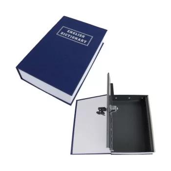 Book-shaped safe Bensontools 24 x 15,5 x 5,5 cm Black Steel