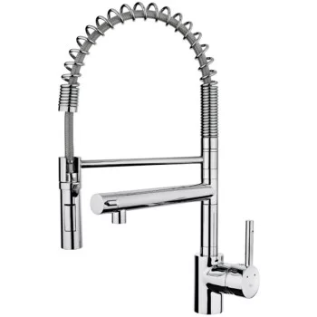 Mixer Tap Teka ARK 999 Silver Chrome Stainless steel