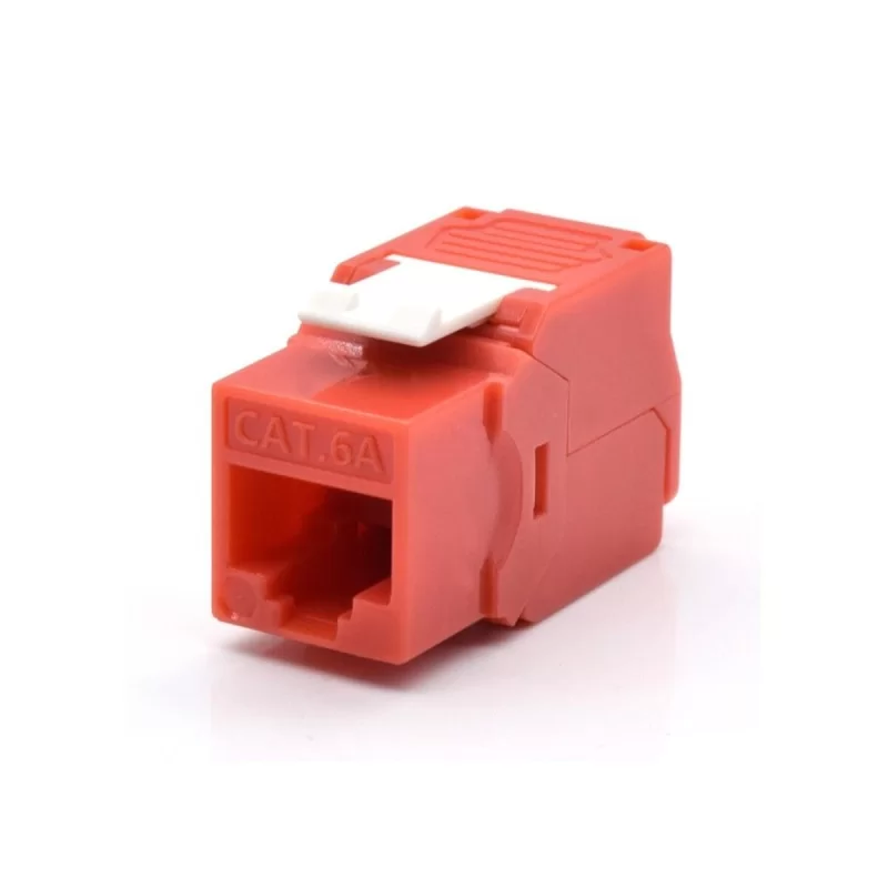 Category 6 UTP RJ45 Connector WP WPC-KEY-6AUP-TL/R Red
