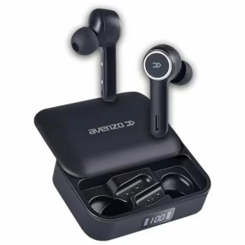 Headphones with Microphone Avenzo AV-TW5007B Black