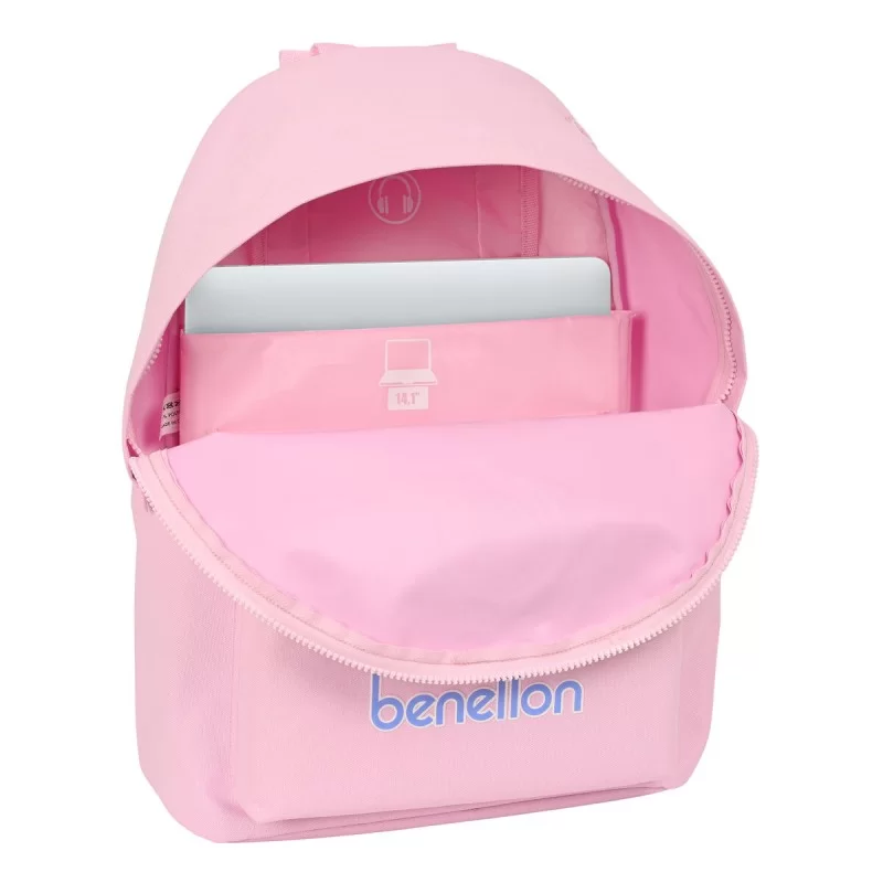 Laptop Backpack Benetton benetton Pink 31 x...