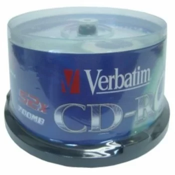 CD-R Verbatim 43432 700 MB 52x (25 uds) Brass