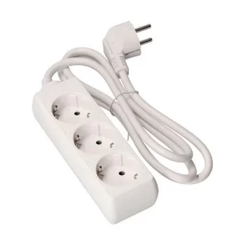 3-socket plugboard without power switch EDM Schuko (1,5 m)