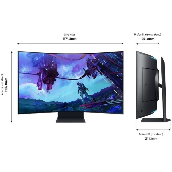Monitor Samsung Odyssey S55CG970NU 4K Ultra HD 165 Hz