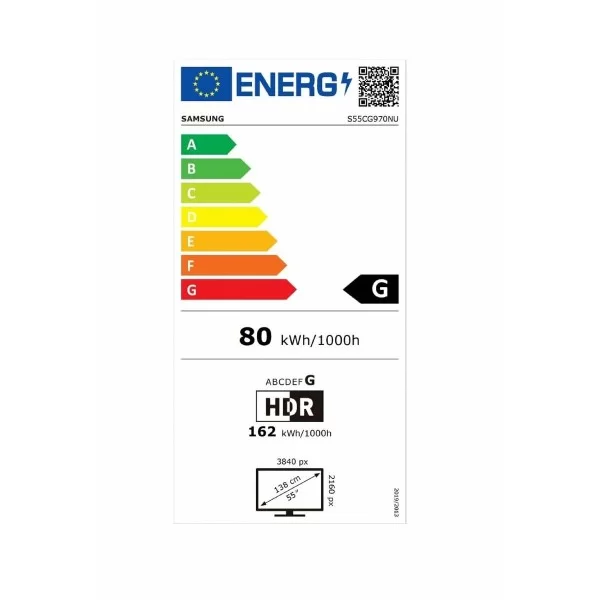 Monitor Samsung Odyssey S55CG970NU 4K Ultra HD 165 Hz
