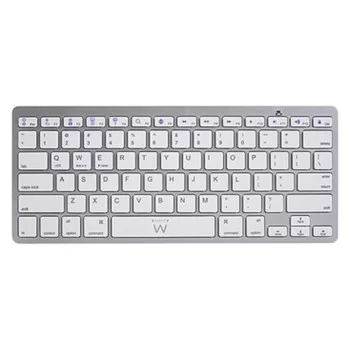 Bluetooth Keyboard Ewent EW3161 White Silver QWERTY