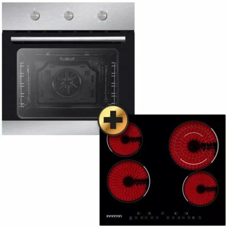 Combined Oven and Glass-Ceramic Hob Infiniton...