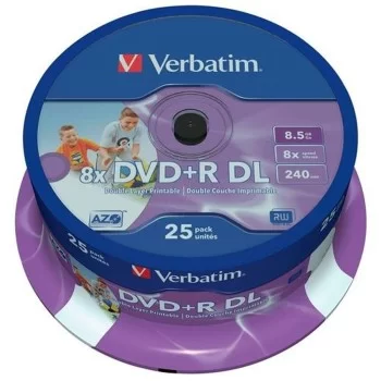 DVD-R Verbatim 25 Units 8,5 GB 8x