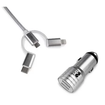 Universal USB Car Charger + USB C Cable Subblim Cargador...
