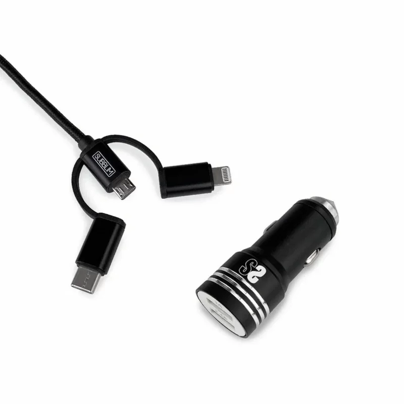 Universal USB Car Charger + USB C Cable Subblim...